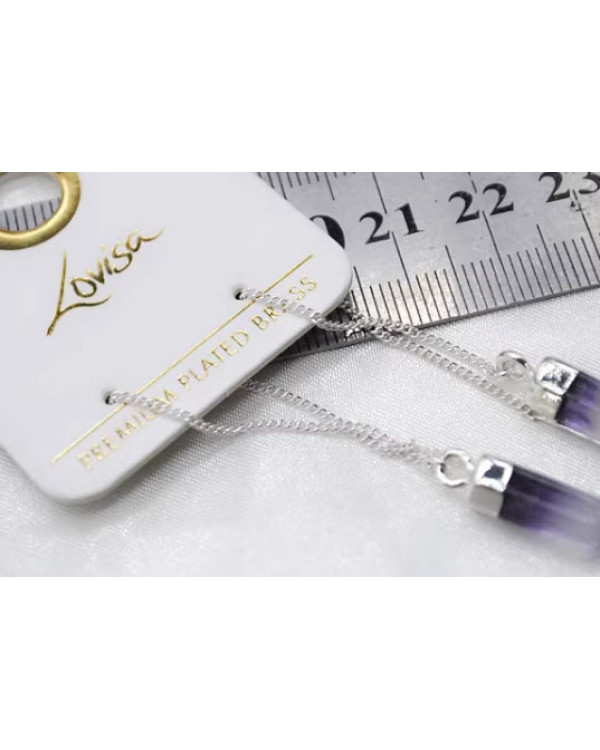 Серьги протяжки брендовые продевки с камнями lovisa
