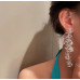 Ice earring серьги льдинки длинные