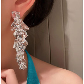 Ice earring серьги льдинки длинные-foto4