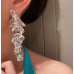 Ice earring серьги льдинки длинные