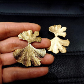 Сережки ginkgo biloba листя гінкго тренд-foto3