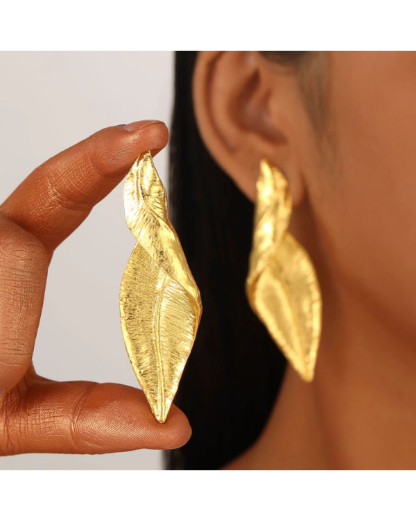 gold leaf серьги уценка