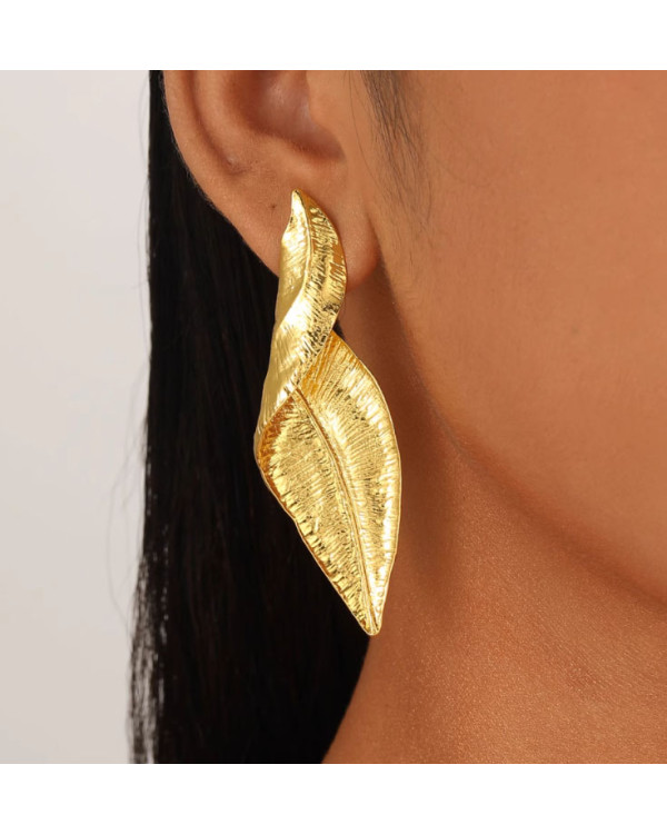 gold leaf серьги уценка