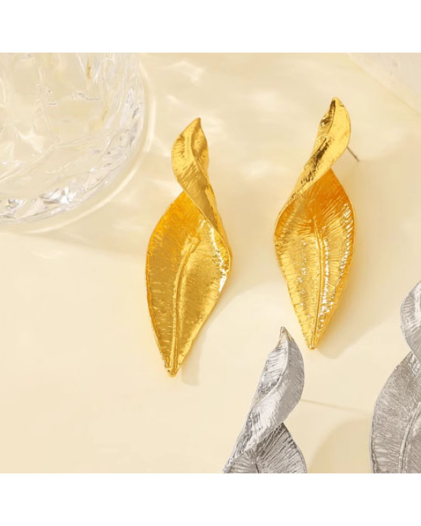 gold leaf серьги уценка