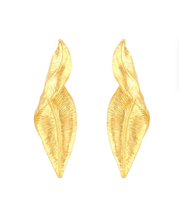 gold leaf серьги уценка