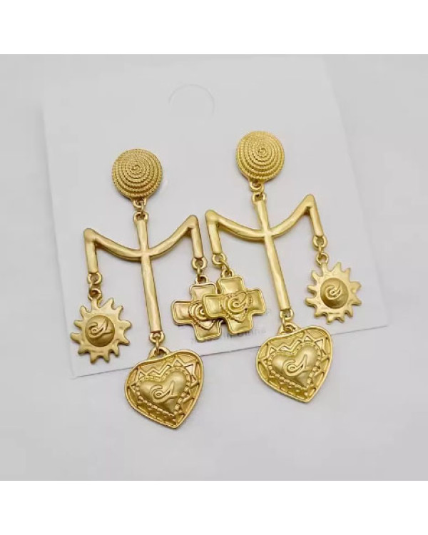 Серьги оригинальные длинные стильная бижутерия 