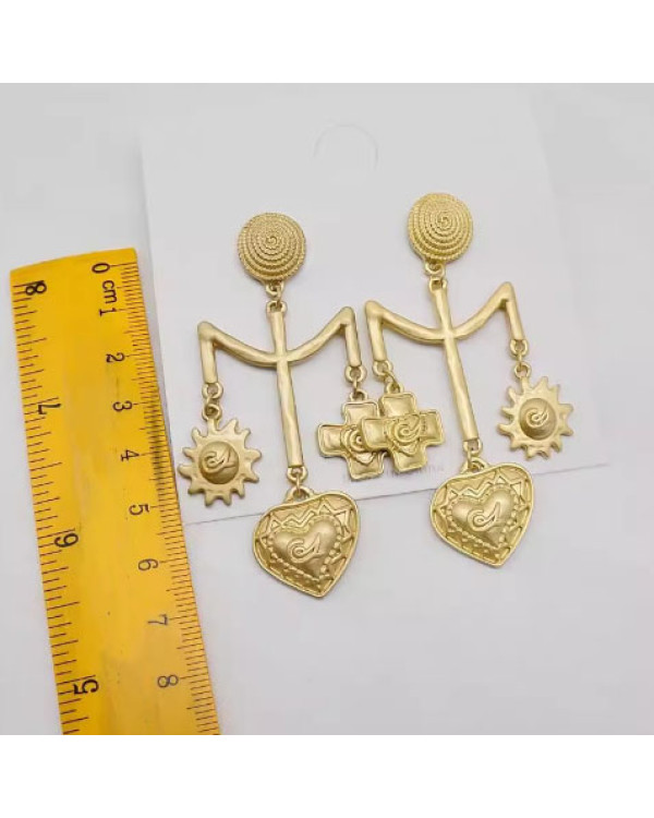 Серьги оригинальные длинные стильная бижутерия 