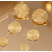 Довгі сережки диски на ланцюжку — біжутерія
