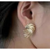 Серьги клипсы винтажные стильные бижутерия