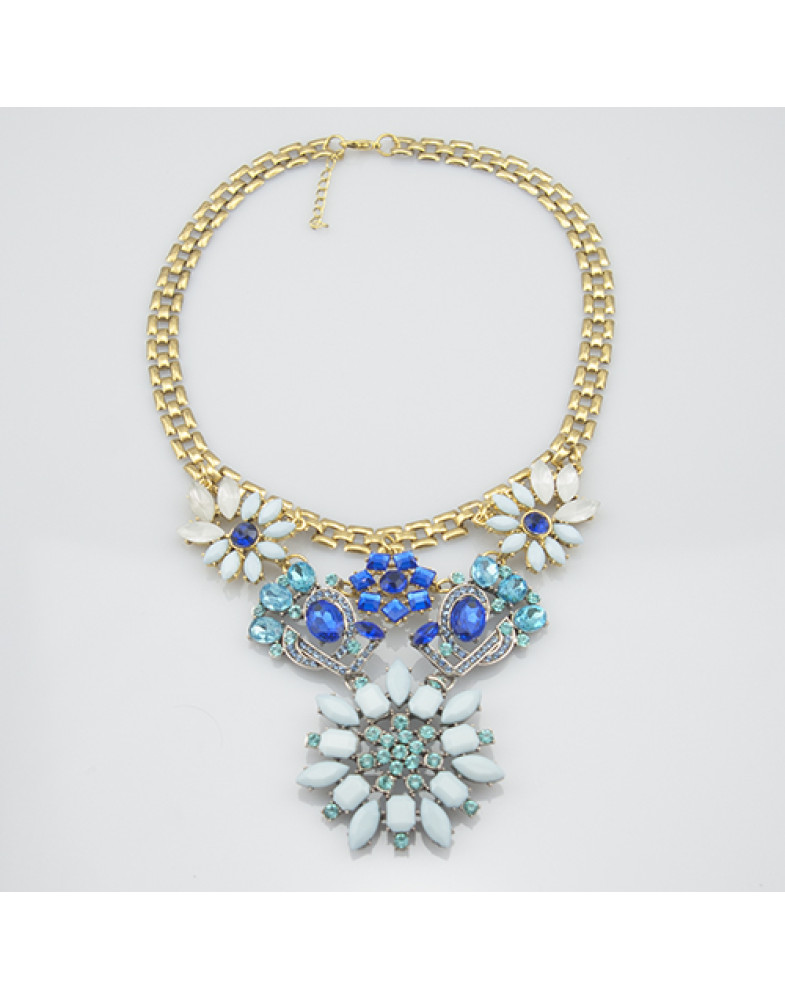 Колье с камнями " Blue"-foto2