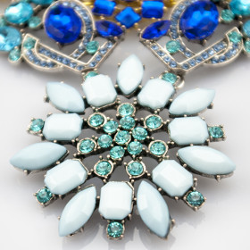 Колье с камнями " Blue"-foto5
