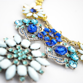 Колье с камнями " Blue"-foto6