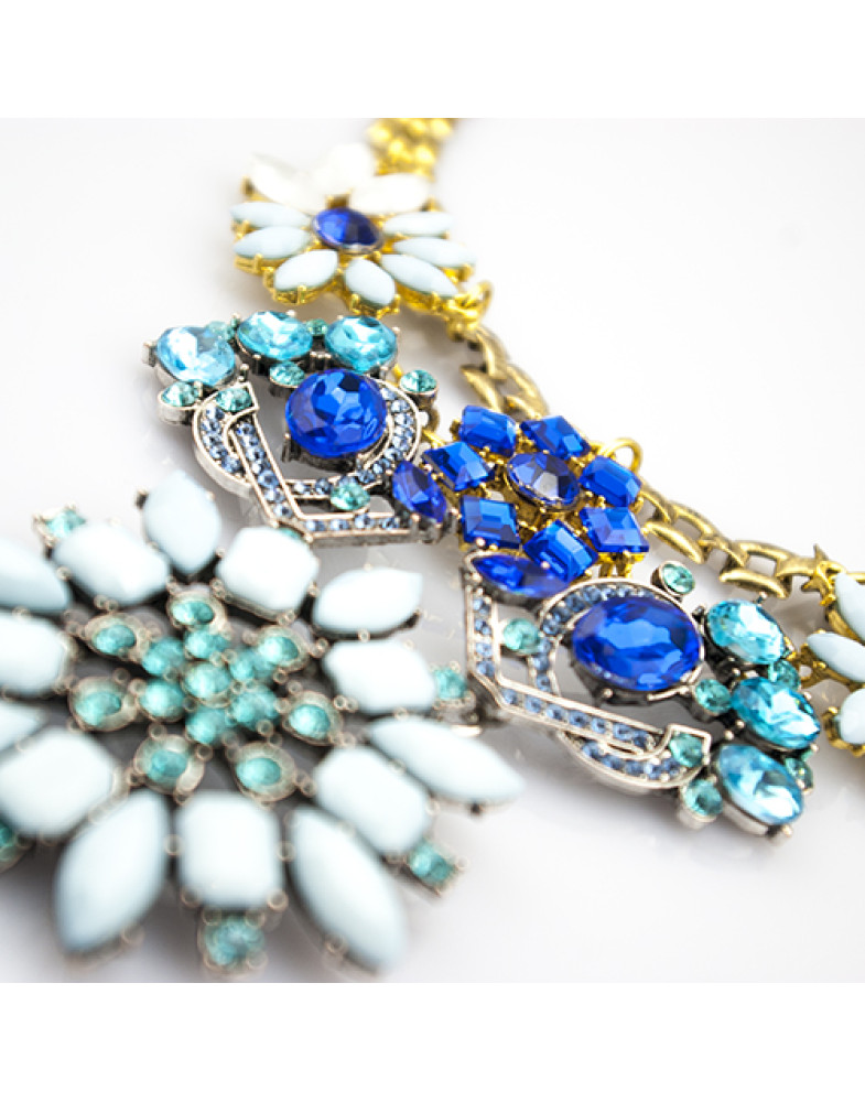 Колье с камнями " Blue"-foto6