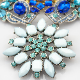 Колье с камнями " Blue"-foto8