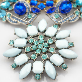 Колье с камнями " Blue"-foto8