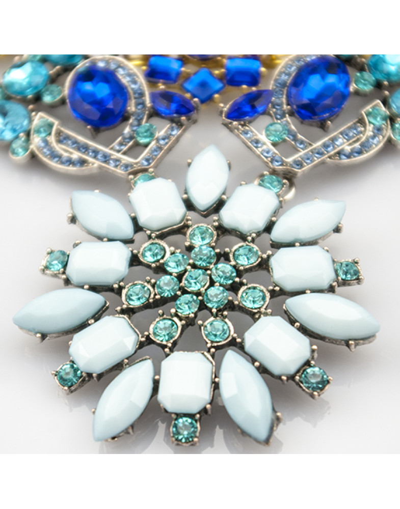 Колье с камнями " Blue"-foto8