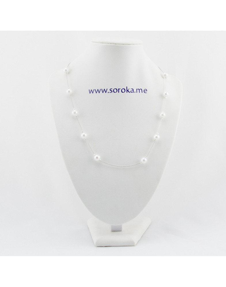 Колье невидимка  "Pearl drop"-foto2
