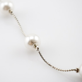 Колье невидимка  "Pearl drop"-foto3