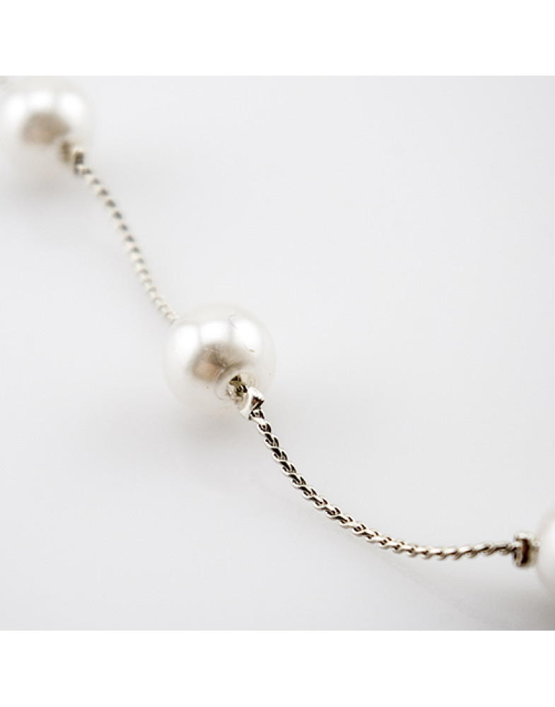 Колье невидимка  "Pearl drop"-foto3