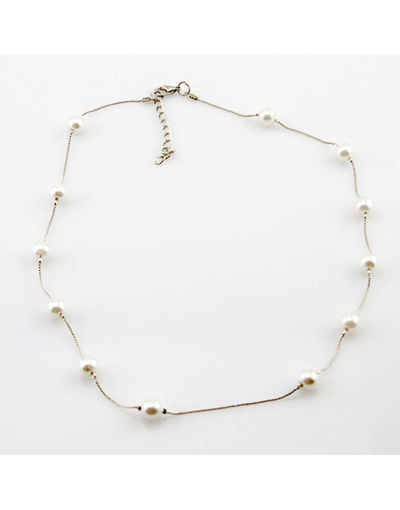 Колье невидимка  "Pearl drop"-foto4