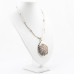 Кулон на ожерелье "Pendant silver pattern"  подвеска здесь – нежное переплетение металлических нитей