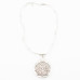 Кулон на ожерелье "Pendant silver pattern"  подвеска здесь – нежное переплетение металлических нитей
