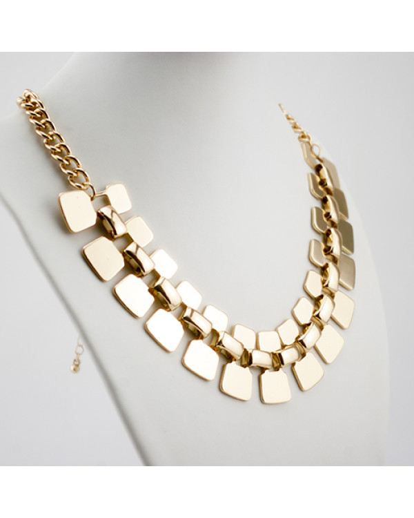 Колье из цепей "Gold symbol", Уценка