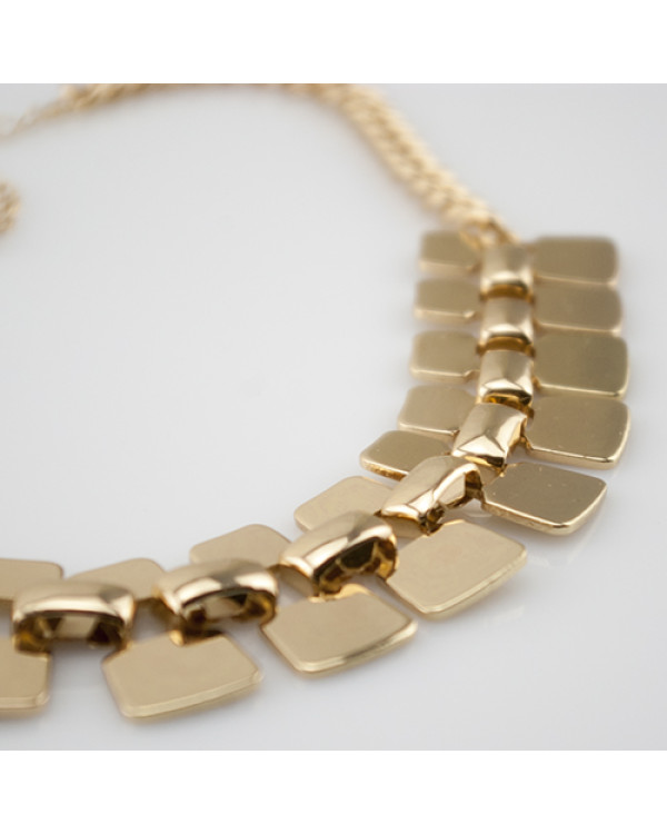 Колье из цепей "Gold symbol", Уценка