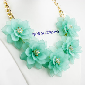 Колье "Мятное лето"-foto3