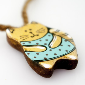 Кулон ручной работы "Wood&art_cat"-foto5