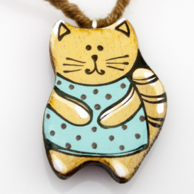 Кулон ручной работы "Wood&art_cat"-foto2