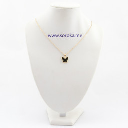 Кулон на цепочке "Buterfly black"-foto5