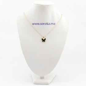 Кулон на цепочке "Buterfly black"-foto5