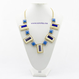 Колье массивное Blue Geometry-foto4
