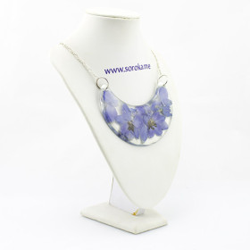 Колье  с живыми цветами Lila, ручная работа-foto2