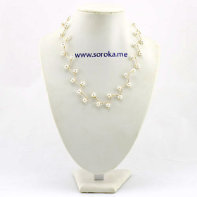 Колье жемчужное чокер Pearl Зигзаг -foto4
