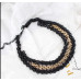 Колье цепь gold black трендовая бижутерия