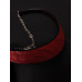 Колье пектораль им кожи dark red