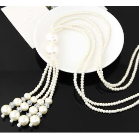 Довге намисто перлинне з пензлем уцінка-foto3
