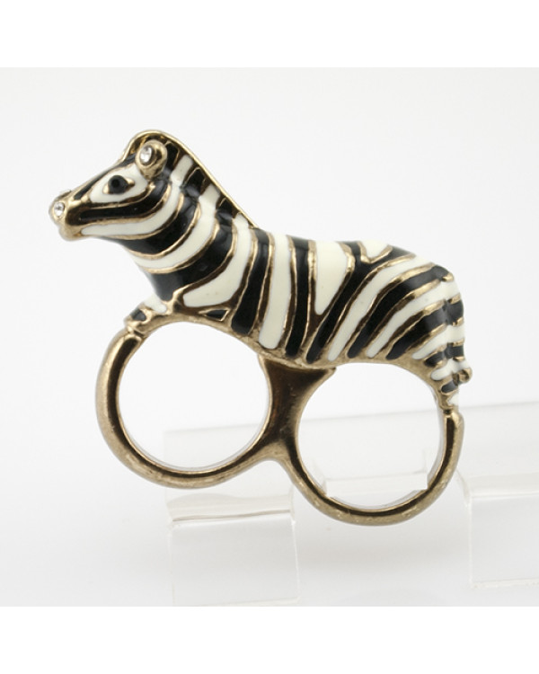 Кольца на 2 пальца Zebra