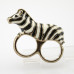 Кольца на 2 пальца Zebra