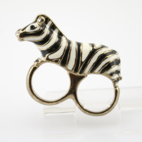 Кольца на 2 пальца Zebra-foto3