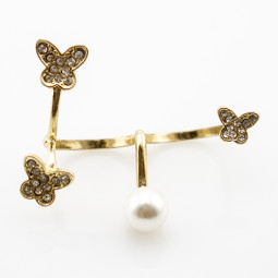 Кольцо бижутерия "Pearl Butterfly"-foto3