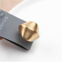 Matte gold кільце широке матове бренд-foto2