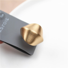 Matte gold кільце широке матове бренд-foto2