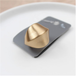 Matte gold кільце широке матове бренд-foto3