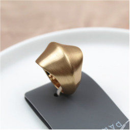 Matte gold кільце широке матове бренд-foto4