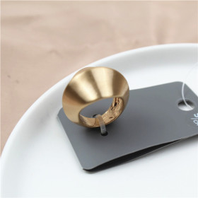 Matte gold кільце широке матове бренд-foto5