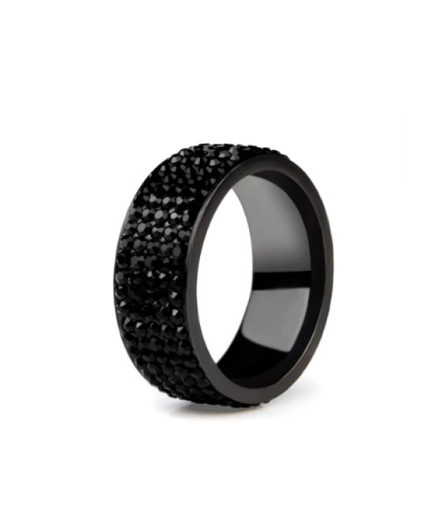 Кільце чорне доріжка Black Ice