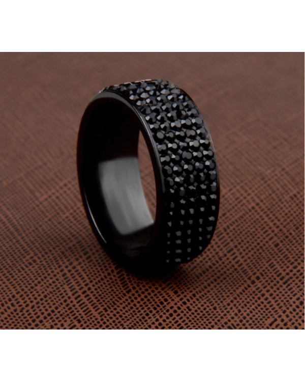 Кільце чорне доріжка Black Ice